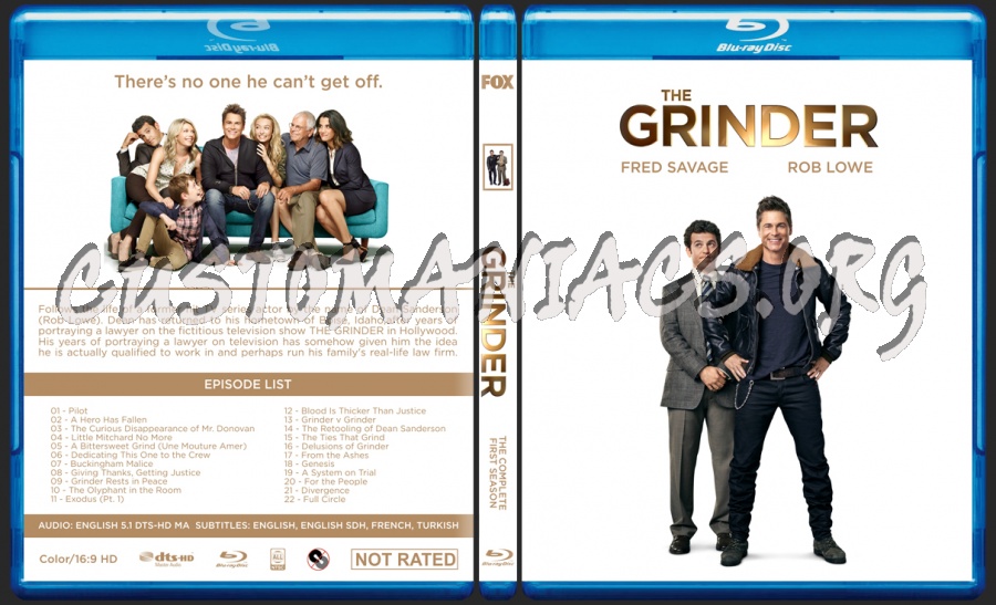 The Grinder (Season 1) blu-ray cover