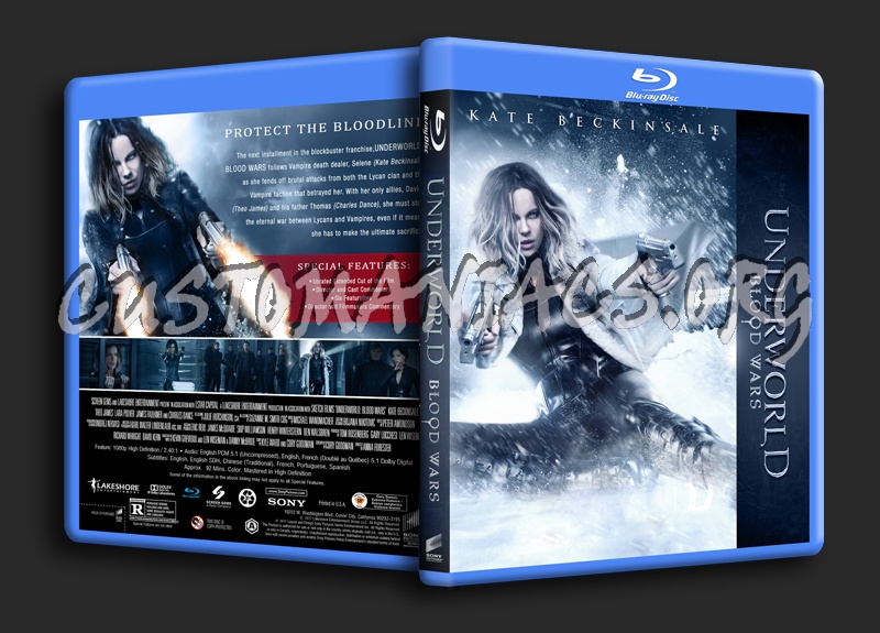 Underworld: Blood Wars blu-ray cover