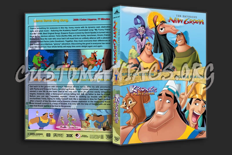 Emperor's New Groove/Kronk's New Groove Double Feature dvd cover