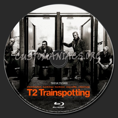 Trainspotting T2 blu-ray label