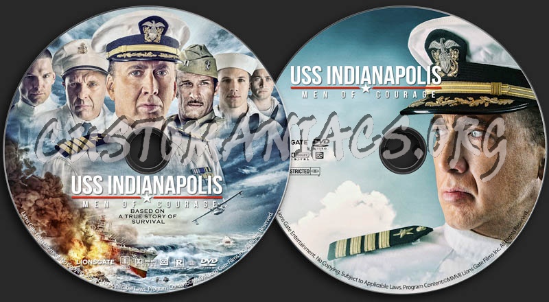 USS Indianapolis dvd label