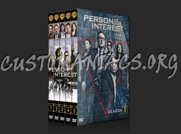 Person of Inteest (spanning spine) - Seasons 1-5 dvd cover