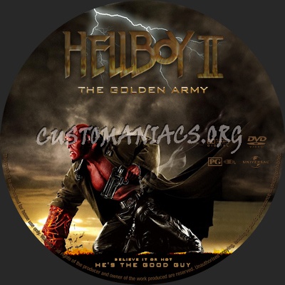 Hellboy 2 dvd label