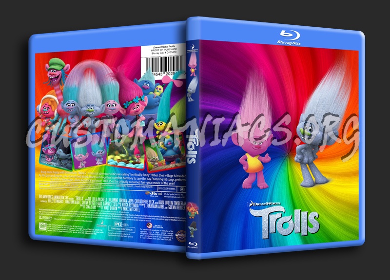 Trolls blu-ray cover - DVD Covers & Labels by Customaniacs, id: 244949 ...
