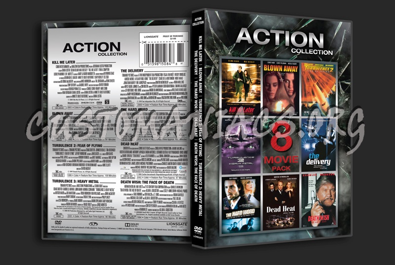 Action Collection 8 Movie Pack dvd cover