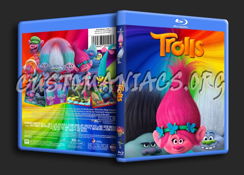 Trolls blu-ray cover