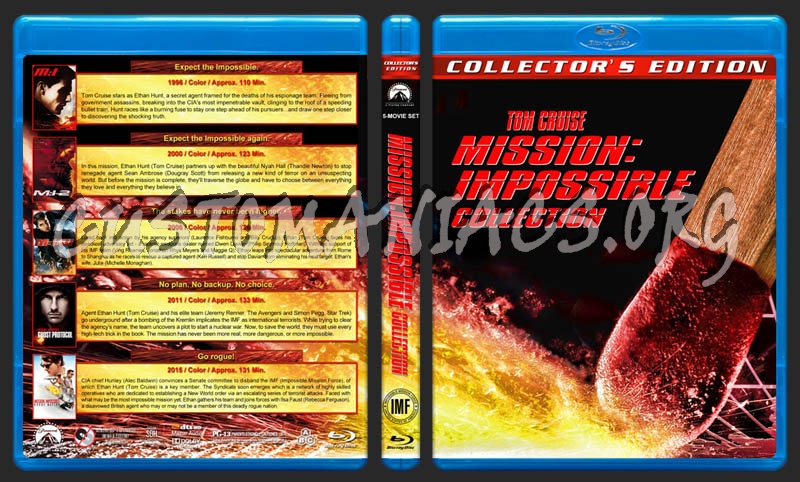 Mission Impossible Collection (5) blu-ray cover