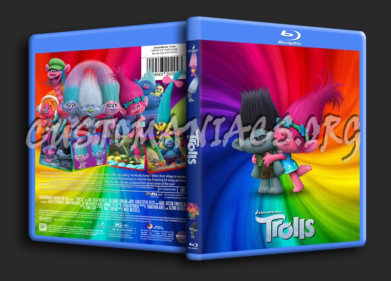 Trolls blu-ray cover