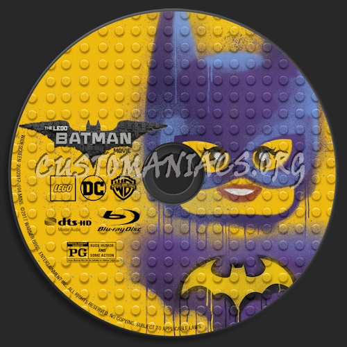 The LEGO Batman Movie (Blu-Ray + 3D) blu-ray label