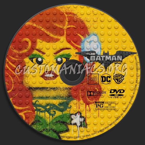 The LEGO Batman Movie dvd label