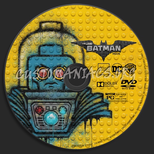 The LEGO Batman Movie dvd label