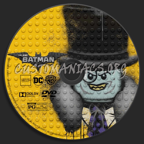 The LEGO Batman Movie dvd label