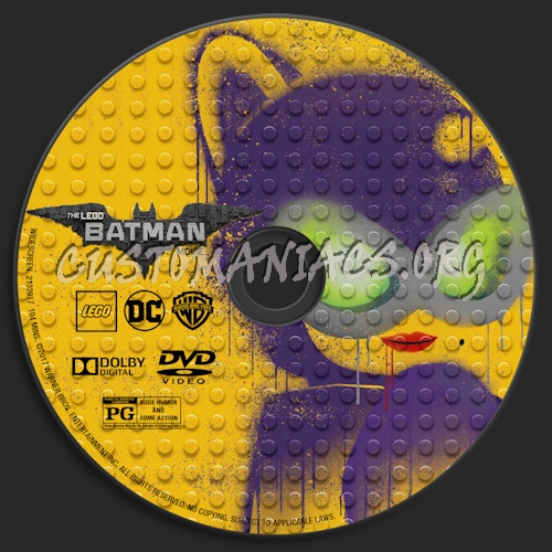 The LEGO Batman Movie dvd label