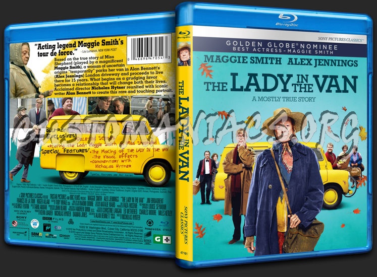 The Lady in the Van blu-ray cover