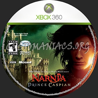 The Chronicles Of Narnia Prince Caspian dvd label