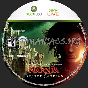 The Chronicles Of Narnia Prince Caspian dvd label