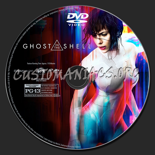 Ghost in the Shell dvd label