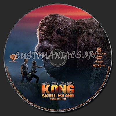 Kong: Skull Island dvd label