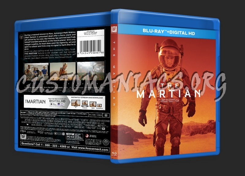 The Martian blu-ray cover - DVD Covers & Labels by Customaniacs, id ...