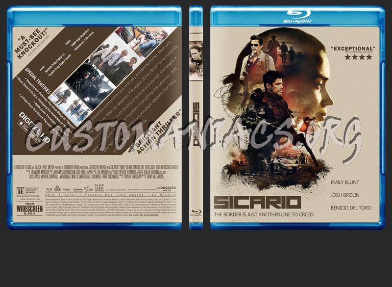 Sicario blu-ray cover