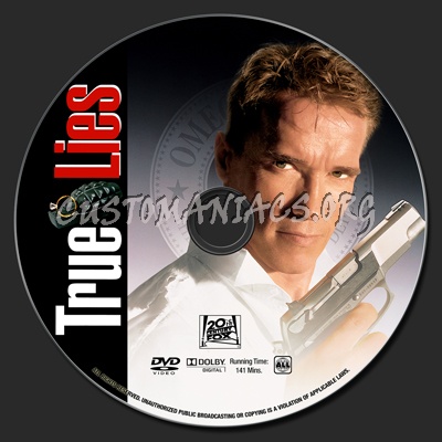 True Lies dvd label