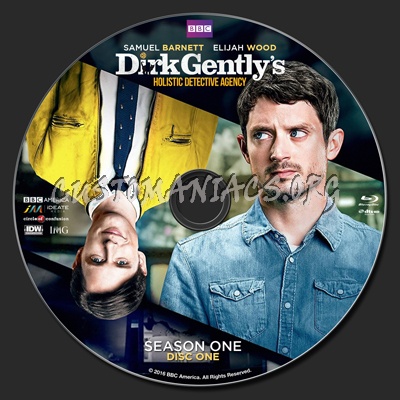 Dirk Gently's Holistic Detective Agency Season 1 (2016) blu-ray label