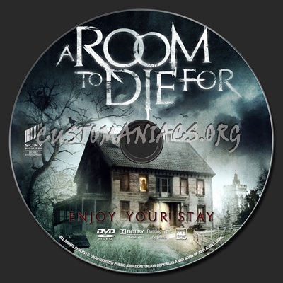 A Room To Die For dvd label