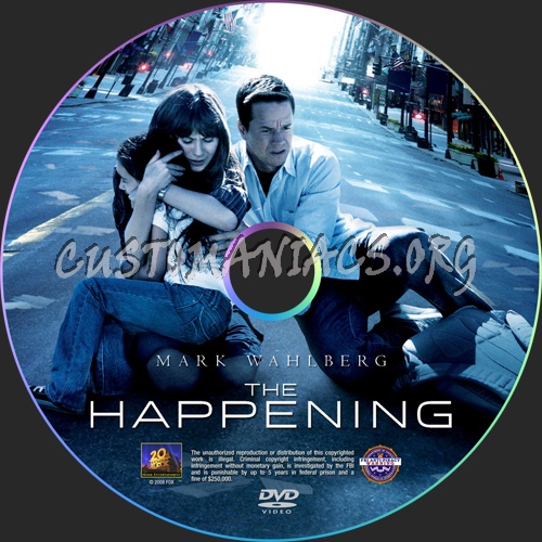 The Happening dvd label