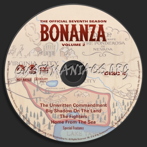 Bonanza Season 7 Volume 2 dvd label