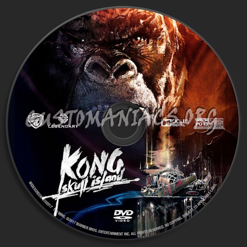 Kong: Skull Island dvd label