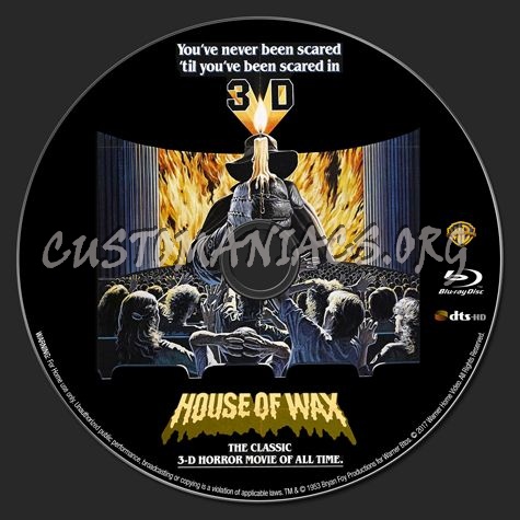 House of Wax (1953) blu-ray label