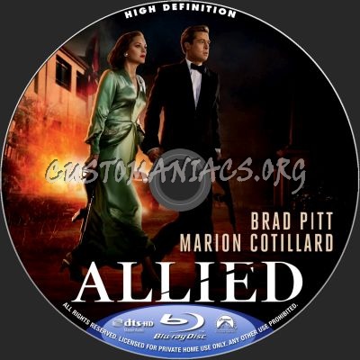 Allied blu-ray label