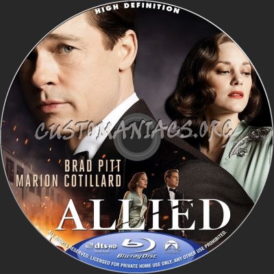 Allied blu-ray label