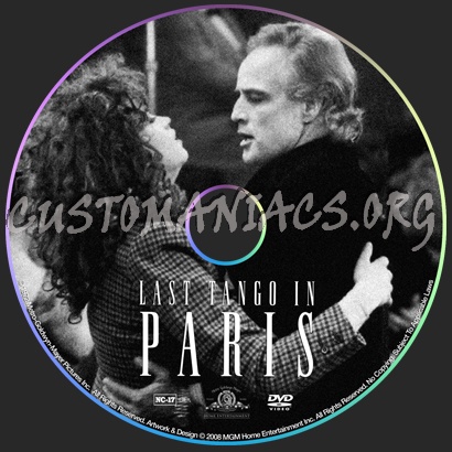 Last Tango in Paris dvd label