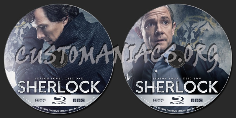 Sherlock Season 4 blu-ray label