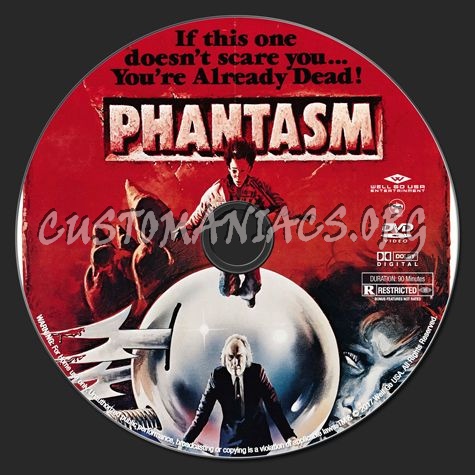 Phantasm Remastered 1 dvd label