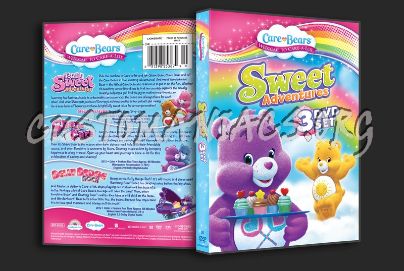 Care Bears Sweet Adventures dvd cover