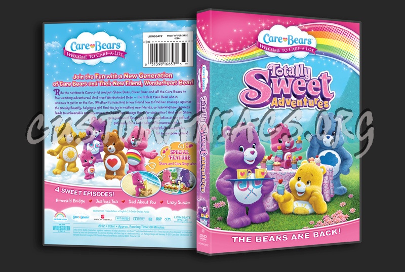 Care Bears Totally Sweet Adventures dvd cover