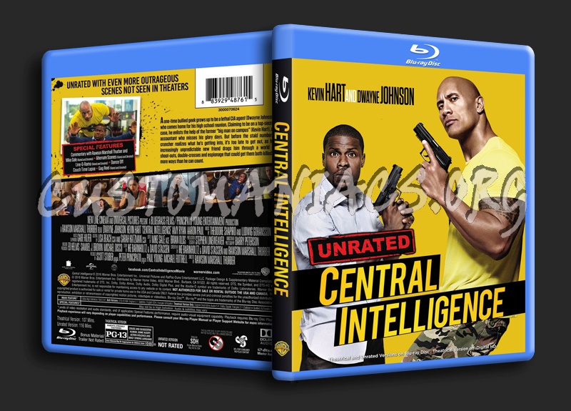 Central Intelligence blu-ray cover