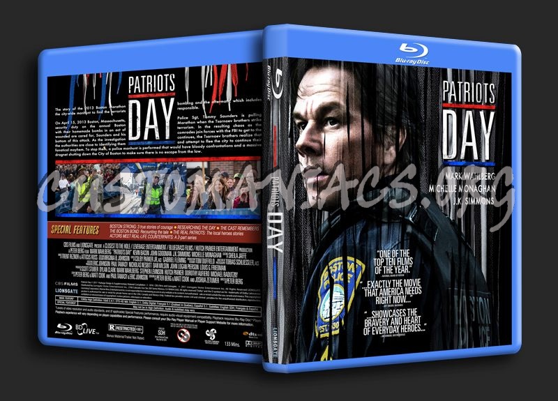 Patriots Day blu-ray cover