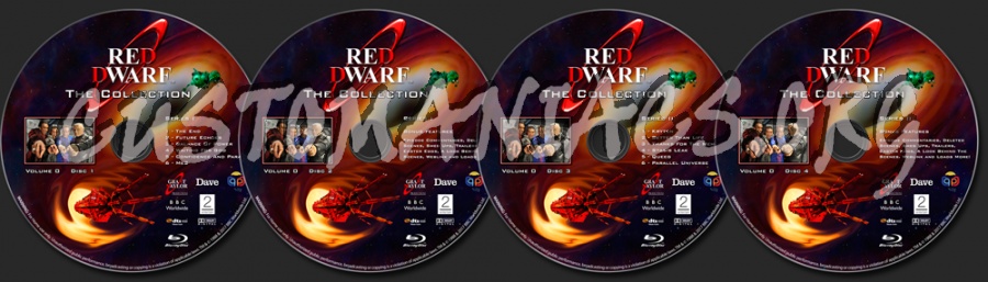 Red Dwarf - The Collection Series I & II blu-ray label