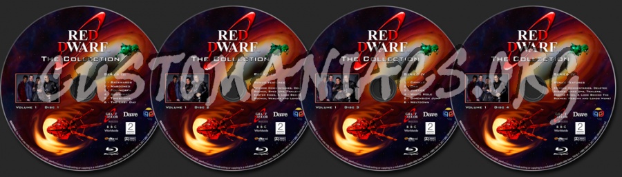 Red Dwarf - The Collection Series III & IV blu-ray label