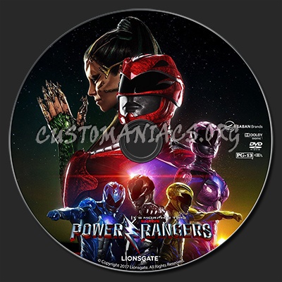 Power Rangers dvd label