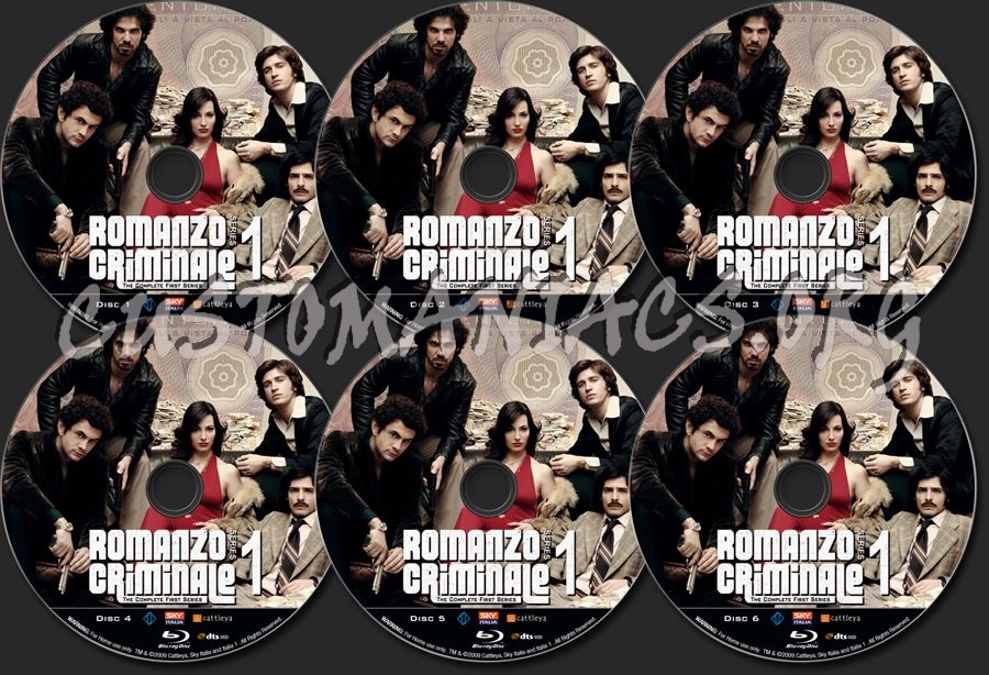 Romanzo Criminale Season 1 blu-ray label