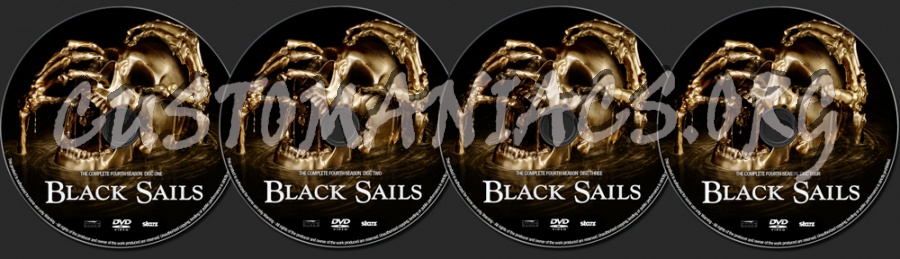 Black Sails Season 4 dvd label