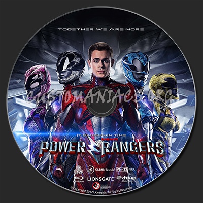 Power Rangers blu-ray label