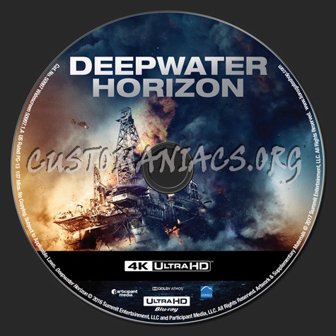 Deepwater Horizon 4k blu-ray label