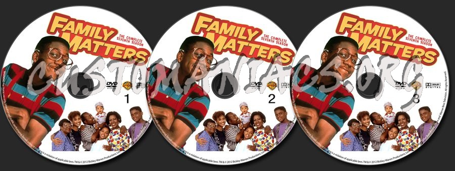 Family Matters Season 7 dvd label