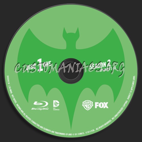 Batman Original Series Season Two blu-ray label