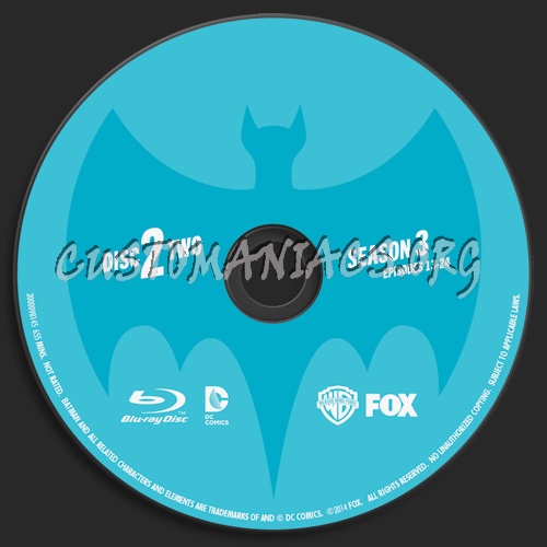 Batman Original Series Season Three blu-ray label